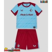 Camisa de Futebol Feyenoord Equipamento Alternativo Infantil 2025-26 Manga Curta (+ Calças curtas)
